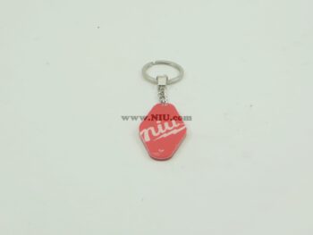 NIU LOGO SLEUTELHANGER ROOD