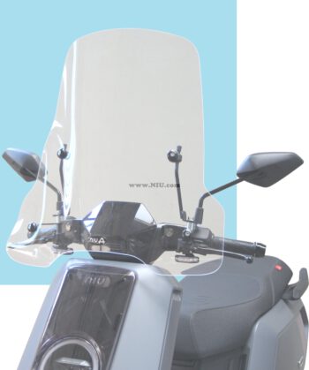 WINDSCHERM NQIX150 HOOG SMOKE +  BEVESTIGINGSSET